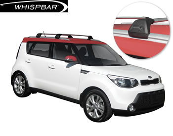 Kia Soul Yakima Whispbar roof rack 